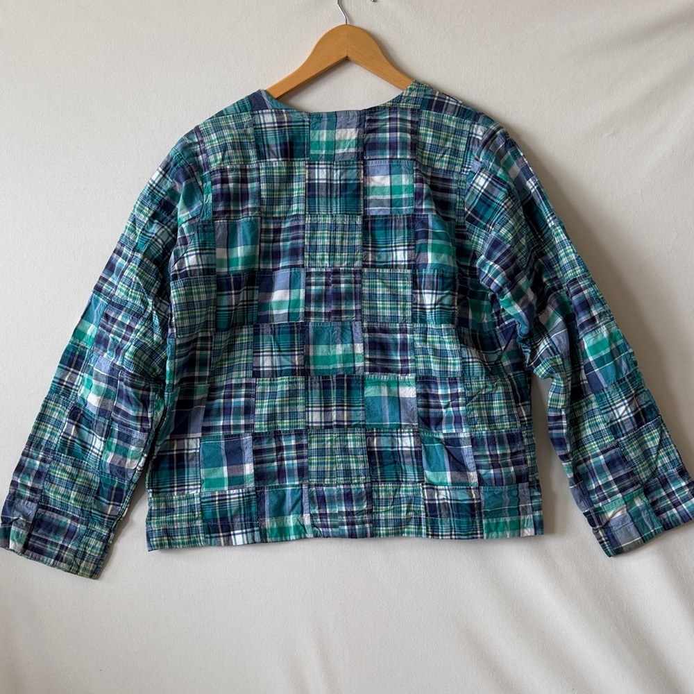 Orvis Madras Patchwork Plaid Lightweight Jacket S… - image 7